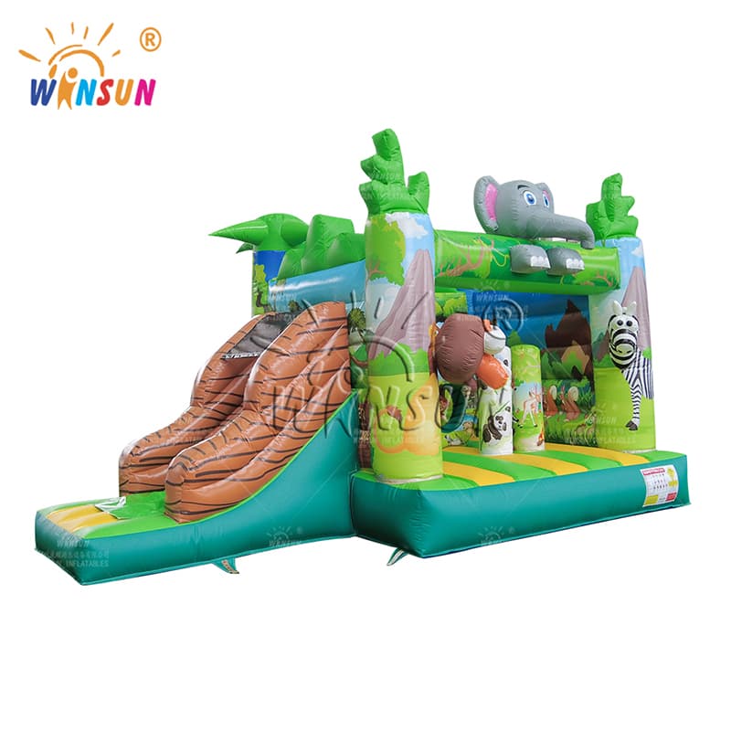 Jungle Animals Inflatable Jumping Castle