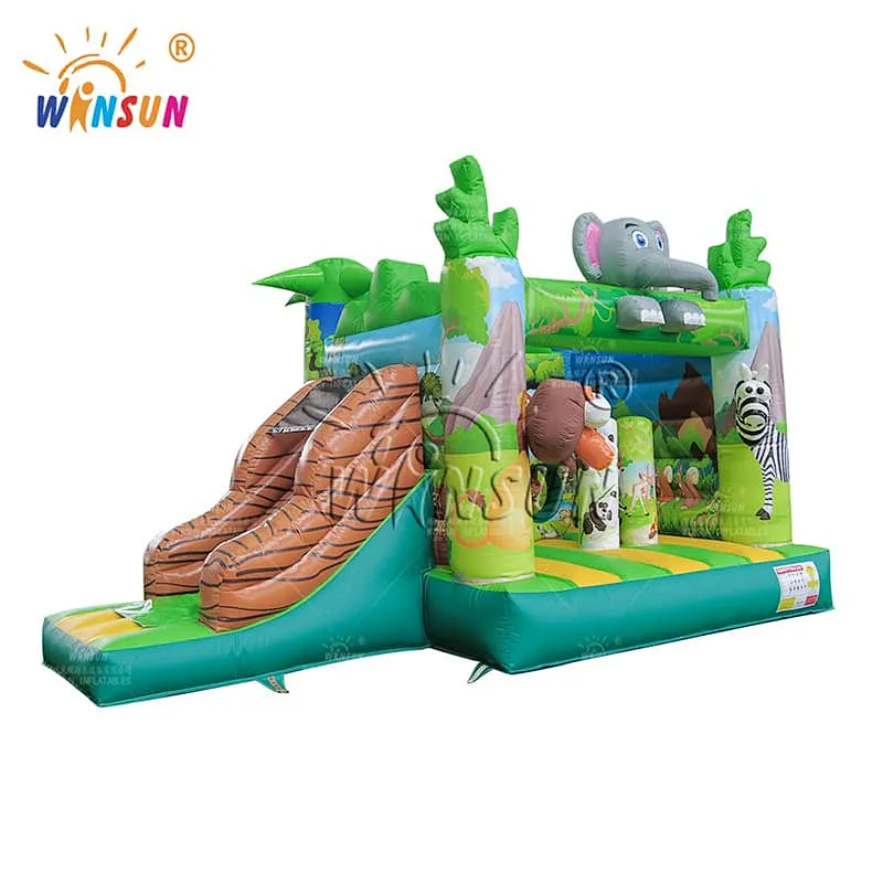 Jungle Animals Inflatable Jumping Castle
